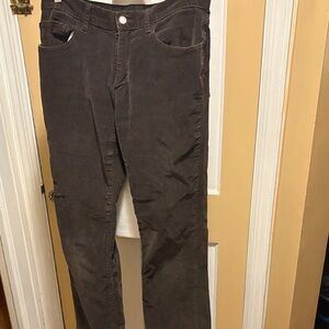 Calvin Klein Jeans Dark Brown Straight Leg Pants Corduroy